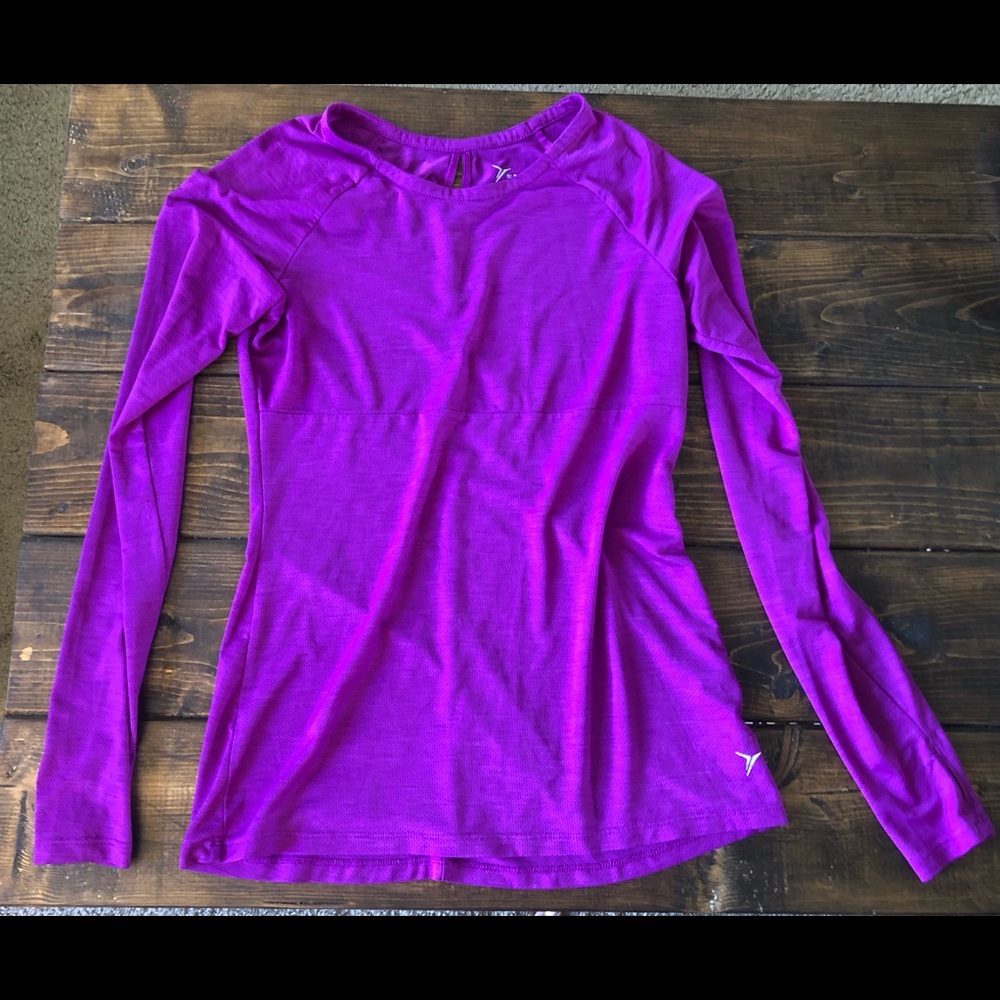 Long Sleeved, Mesh, Athletic Top.